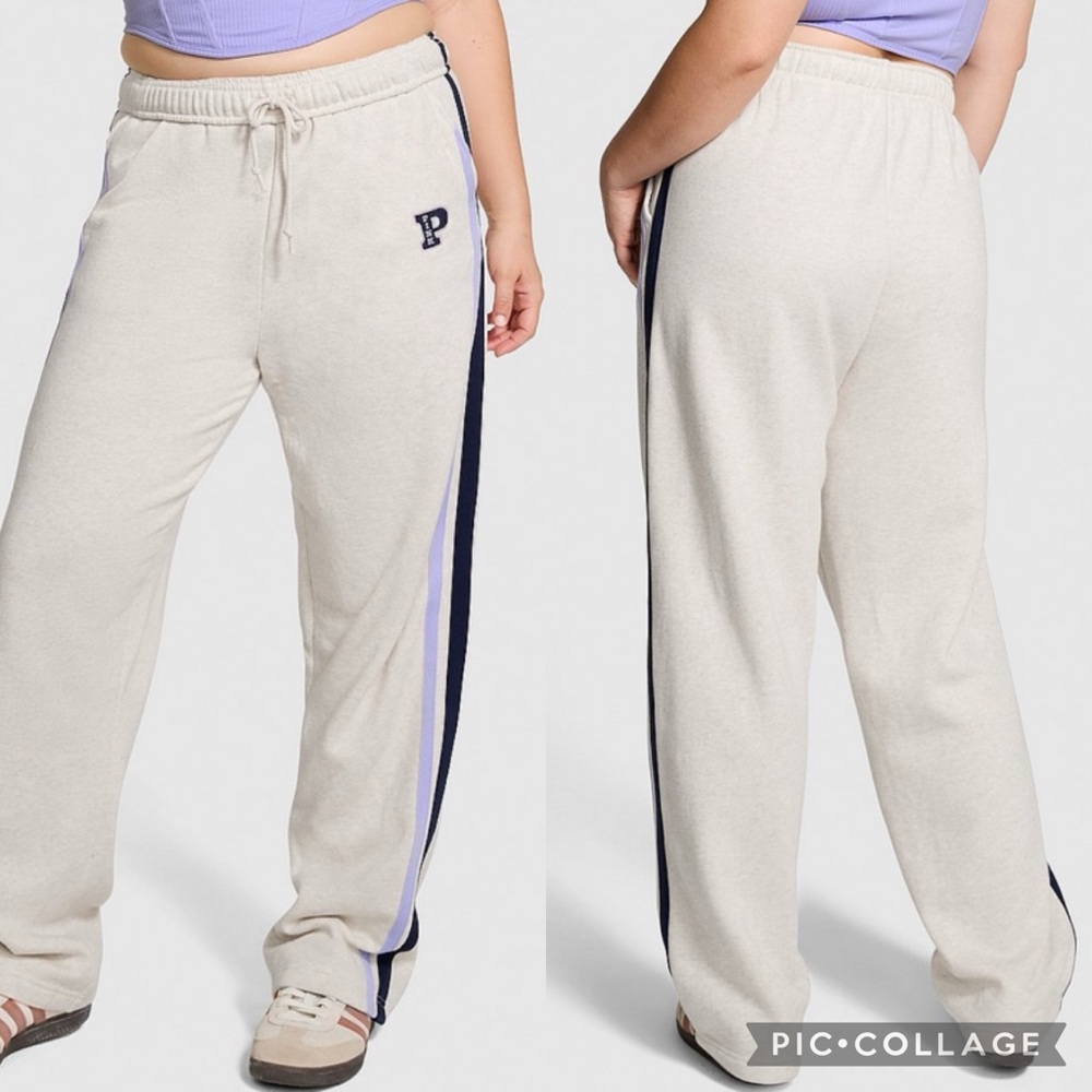 PINK Fleece Straight-Leg Sweatpants - Picture 1 of 1